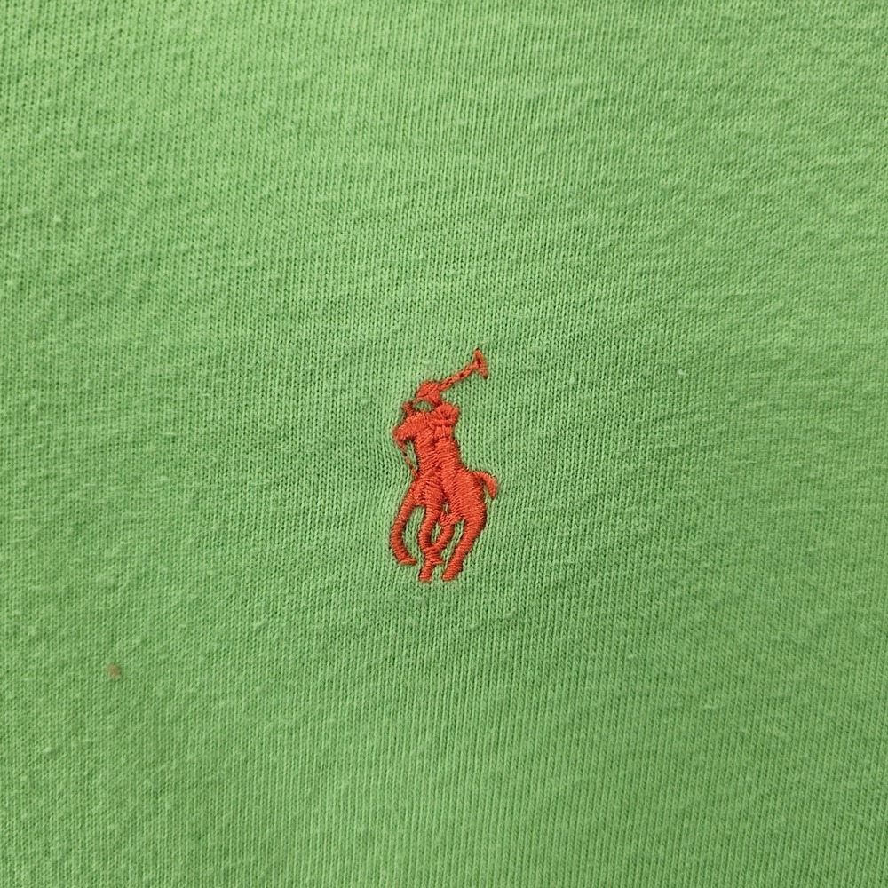 Polo Ralph Lauren T Shirt Boys L 14 16 Lime Green Pony Logo School Preppy Tee - Picture 3 of 8